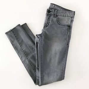 Articles of Society Skinny Gray Distressed Jeans.